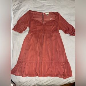 Altar’d State Coral Mini Dress